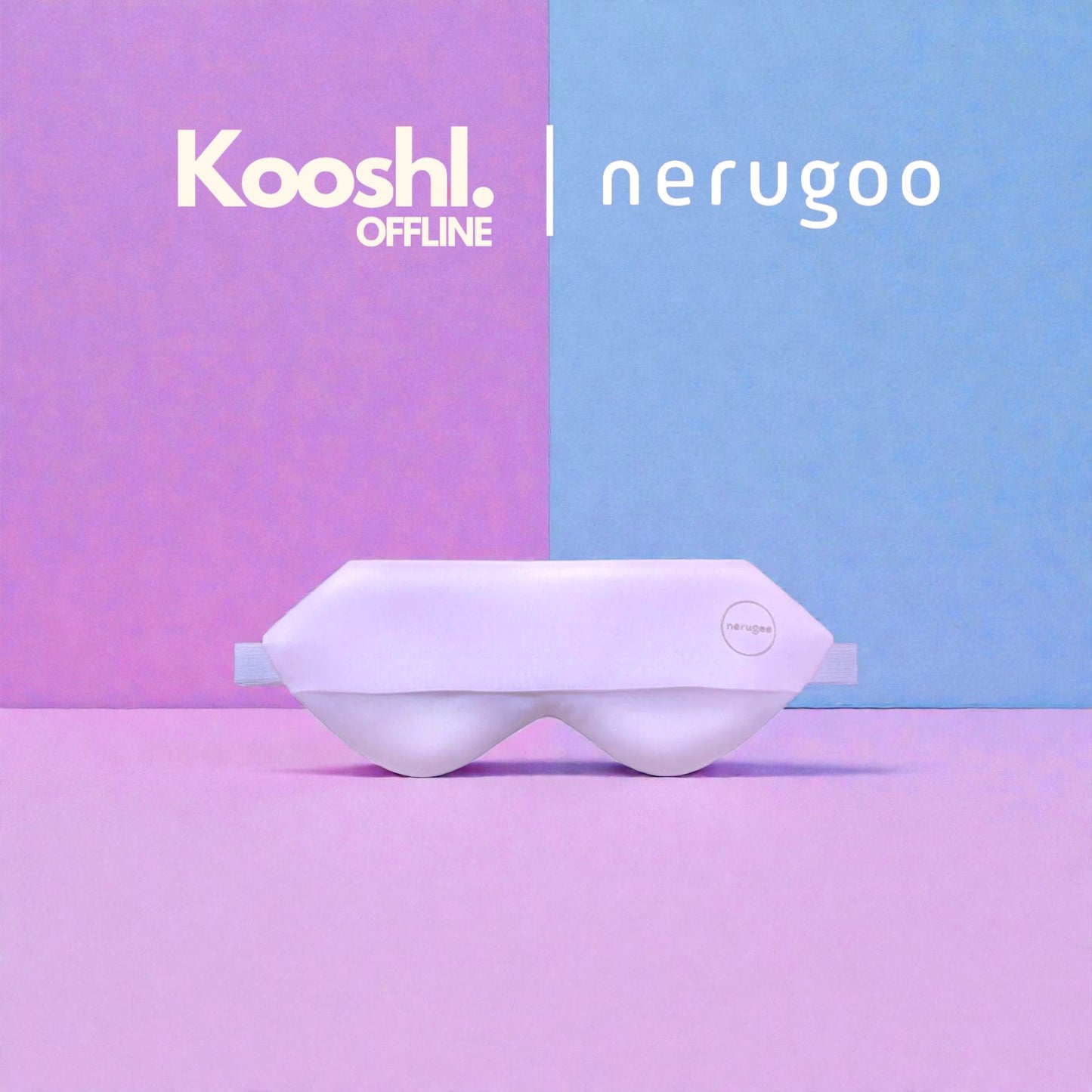 Kooshl Offline Mask | Beheizbare Seiden-Augenmaske | Powered by Nerugoo